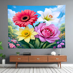 Flower Wall Tapestry Home Decor