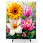 Flowery Shower Curtain