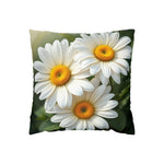 White Daisy Pillow