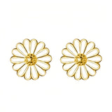 Gold Daisy Earrings