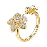 Gold Flower Design Ring