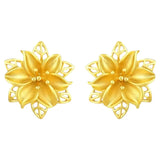 Gold Lily Earrings
