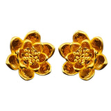 Gold_Lotus_Stud_Earrings Details