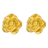 Gold Plated Flower Earrings