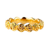 Gold Rose Flower Ring