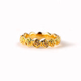 Gold Rose Flower Rings
