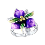 Flower and Leaf Ring