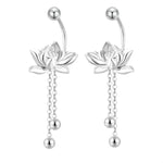 Lotus Tassel Earrings