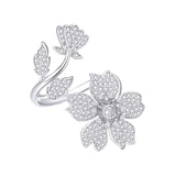 Flower Platinum Ring