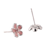 Earrings Pink Flower