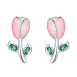 Flower Shaped Stud Earrings