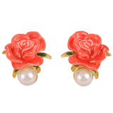 Rose Pearl Earrings