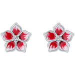 Floral Enamel Earrings