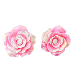 Pink Rose Earrings