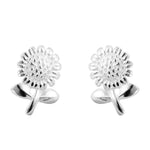 Sterling Silver Sunflower Earrings