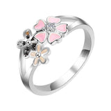 Silver Flower ring