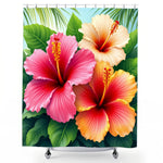 Hawaiian Flower Shower Curtain