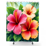 Hawaiian Flower Shower Curtain