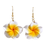 Hawaiian Plumeria Earrings