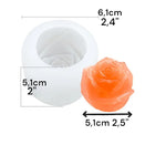 Silicone Rose Ice Mold Size