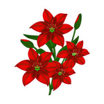 Poinsettia Sticker