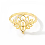 Gold Lotus Ring