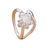 Silver White Lotus Ring