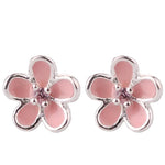 Pink Flower Earrings