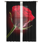 Black Rose Curtains