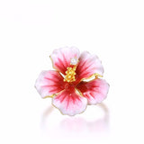 Hibiscus Flower Ring Top View