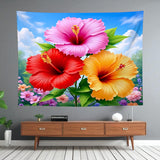 Hibiscus Tapestry Home Decor
