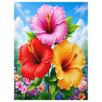 Hibiscus Throw Blanket