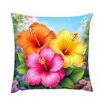 Hibiscus Throw Pillow