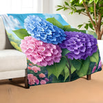 Hydrangea Blanket Home Decor
