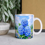 Hydrangea Coffee Mug Design View