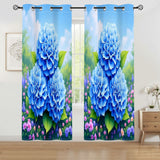 Hydrangea Curtains Home Decor