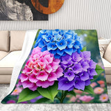Hydrangea Flower Blanket (Throw)