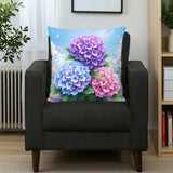 Hydrangea Throw Pillow Home Decor
