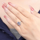 Iris Ring on Finger