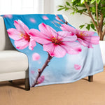 Japanese Flower Blanket Home Decor