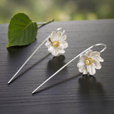 Jasmine Flower Earrings Side View