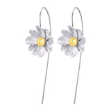 Jasmine Flower Earrings in Silver