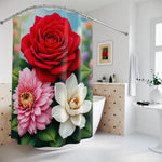 Large Flower Shower Curtain