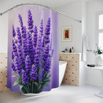 3D Lavender Shower Curtain