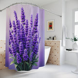 3D Lavender Shower Curtain