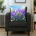 Lavender Flower Pillow Home Decor