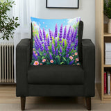Lavender Flower Pillow Home Decor