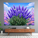 Lavender Flower Tapestry Flower Home Decor