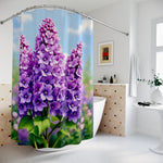 Lilac Flower Shower Curtain
