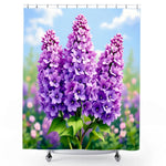 Lilac Flower Shower Curtain